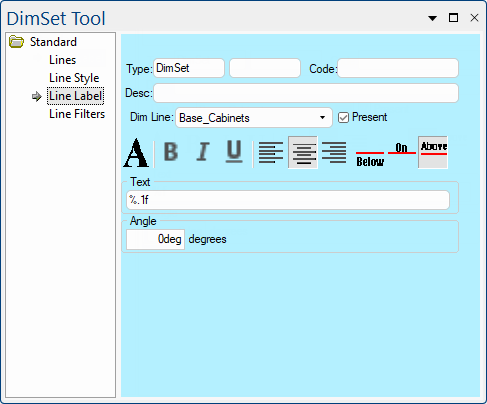 Format Line Label